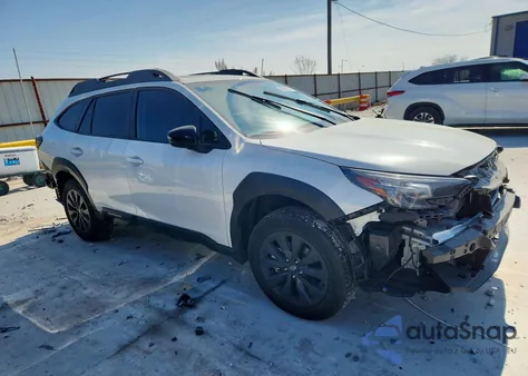 2024 Subaru Outback Onyx Edition z USA, uszkodzony, nr VIN 4S4BTALC9R3203908